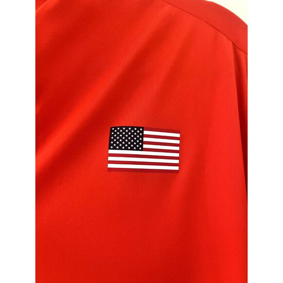 Nike Red Long Sleeve Top with Flag Detail - Picture 6 of 8